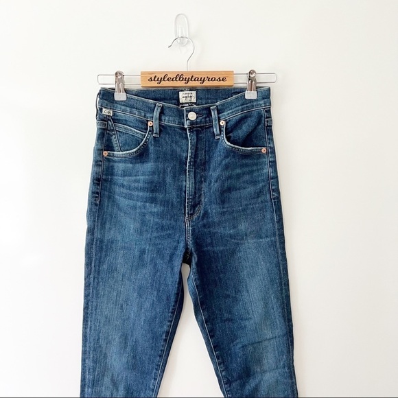 Citizens of Humanity Chrissy High Rise Skinny Jeans in Carmel - Picture 4 of 13